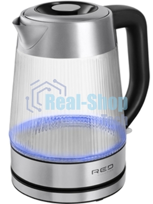Чайник электрический Red Solution G121 1.8 л, 2200 Вт, черный/серебристый