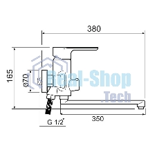 Смеситель для ванны SL133-006E SL133-006E