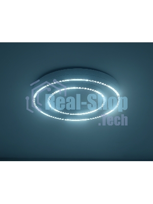 Потолочный светодиодный светильник Ambrella light FL5821 WH белый 55W 3000K/4200K/6400K D600*75 (без ПДУ)