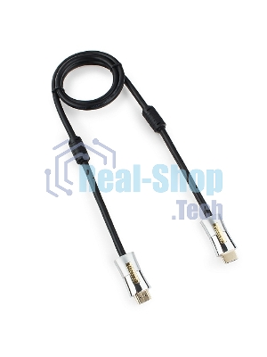 Кабель Cablexpert HDMI, серия Platinum, 1 м, v2.0, M/M, позол.разъемы, металлический корпус, ферритовые кольца, блистер