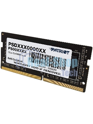 Оперативная память Patriot Signature, DDR4, 16GB (1x16 GB), 3200 MHz, CL22, SO-DIMM
