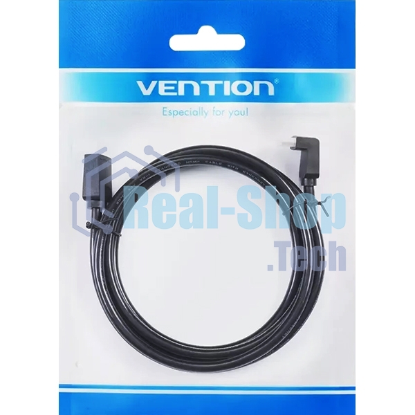 Кабель Vention HDMI High speed v2.0 with Ethernet 19M/19M угол 270 - 3 м