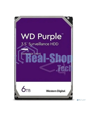 Жесткий диск Western Digital 6Tb SATA-IIISurveillance Purple (5400rpm) 256Mb 3.5