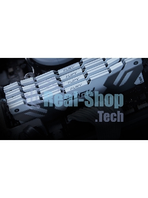 Оперативная память Kingston Fury Renegade, DDR5, 64Gb (2x32Gb), 6400MHz, CL32, радиатор, белый
