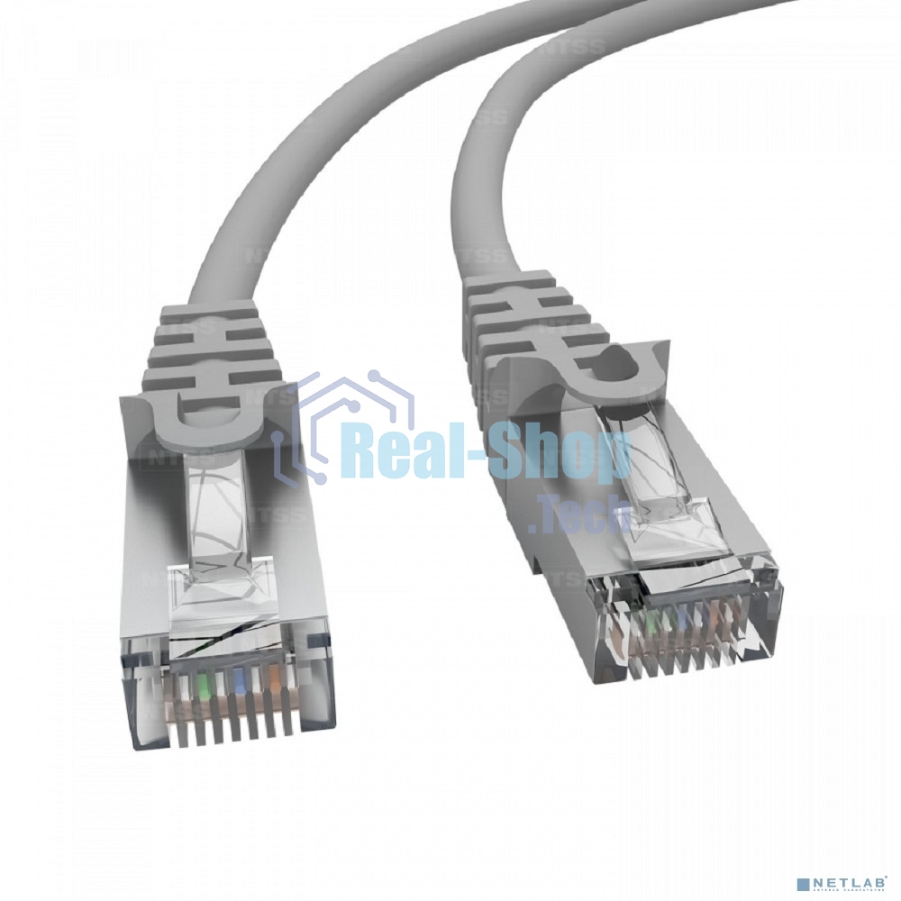 Патч-корд NTSS PREMIUM 2xRJ45/8P8C, T568B FTP CAT5e LSZH 3 метра, серый NTSS-PC-PM-FTP-RJ45-5e-3.0-LSZH-GY