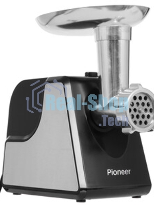 Мясорубка электрическая Pioneer MG225 черный, 3000 Вт, 3.0 кг/мин, реверс, защита от перегрузки, насадки - 4