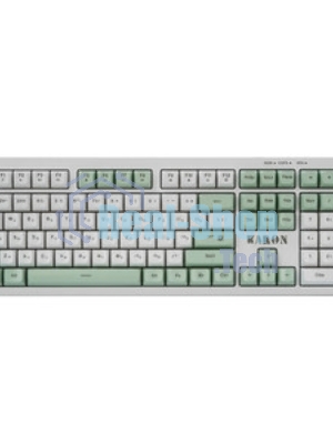 Клавиатура Defender Karon GK-129 проводная, USB Type-A, белый/зеленый