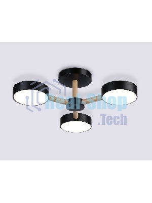 Светильник Ambrella light FL4823/3 BK черный 3000K-6400K 40W D580*160 (ПДУ ИК)