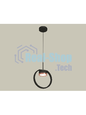 Светильник Ambrella light XB9102104 SBK/PPG черный песок/золото розовое полированное GX53 (C9102, N8126)