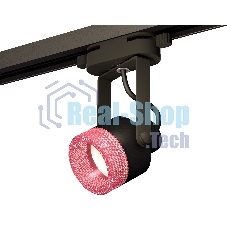 Светильник Ambrella light XT6602062 PBK/PI черный полированный/розовый MR16 GU10 (C6602, N6152)
