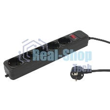 Сетевой фильтр PC Pet AP01006-3-BK 3 м, 5 розеток, черный