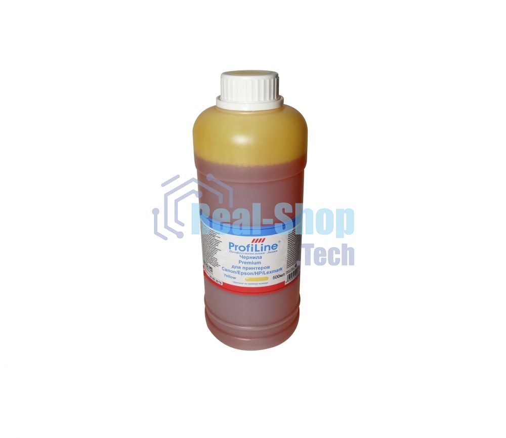 Чернила ProfiLine Premium для принтеров Canon/Epson/HP/Lexmark Yellow 500 мл водн