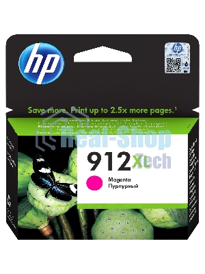 Картридж струйный HP 912XL 3YL82AE пурпурный (825 стр.) для HP OfficeJet 801x/802x