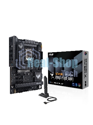 Материнская плата ASUS TUF GAMING Z890-PLUS WIFI, LGA 1851, Intel Z890, 4xDDR5, 4xSATA, 4xM.2, 1xPCIe 5.0 x16, 1xPCIe 4.0 x4, 1xDP, 1xHDMI, 1xUSB-C 3.2 Gen 2x2, 1xUSB-C Thunderbolt 4, 1x 2.5Gb LAN, 3xUSB-A 3.2 Gen 1, 3xUSB-A 3.2 Gen 2, 5x3.5 мм, 1xWi-Fi 7, ATX