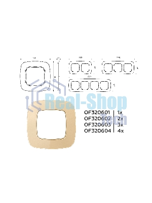 Рамка OMEGA Radian (Шампань Стекло органическое) 4-ая OF320604