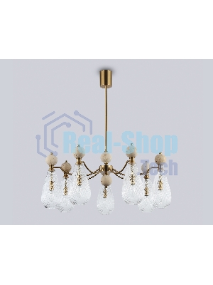 Люстра Ambrella light LH53287/7 BS/CL латунь/прозрачный E14*7 max 40W D815*900