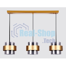 Светильник Ambrella light TR3652/3 GD/SM золото/дымчатый E27/3 max 40W 820*180*700