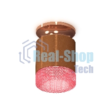 Светильник Ambrella Light XS7404142 SCF/PPG/PI кофе песок/золото розовое полированное/розовый MR16 GU5.3 (N7930, C7404, N7193)