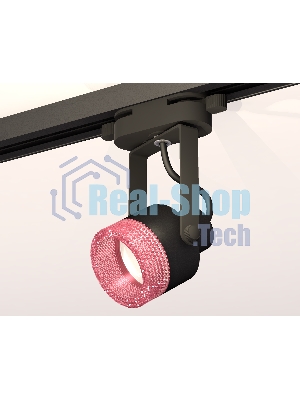 Светильник Ambrella light XT6602062 PBK/PI черный полированный/розовый MR16 GU10 (C6602, N6152)