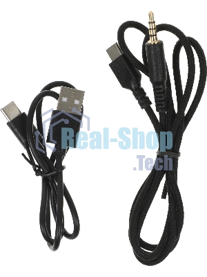 Гарнитура Acer OHR401 чёрный, беспроводная + проводная, USB/Bluetooth/mini jack 3.5 мм, до 55 ч, подсветка