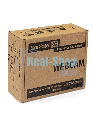 Веб-камера ExeGate BusinessPro C922 FullHD 1920x1080, 30 кадр/с, USB Type-A, микрофон (шумоподавление), универсальное крепление, штатив в комплекте