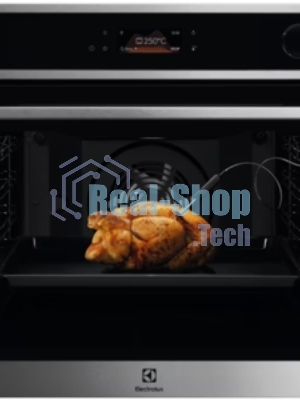 Духовой шкаф электрический Electrolux LOE8P39X с конвекцией, сенсорное управление,объем 72 л, 11 режимов, автопрограммы, очистка пиролитическая, 3 стекла в дверце, направляющие проволочные+Телескопические направляющие TR2LV, термощуп,нержавеющая сталь