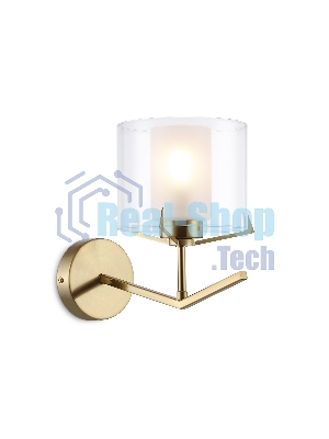 Настенный светильник Ambrella light LH57010 BS/FR латунь/белый матовый E14 max 40W 280*150*220