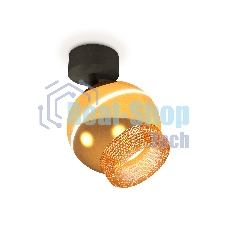 Комплект поворотного светильника Ambrella light XM1105010 PYG/SBK/CF золото желтое полированное/черный песок/кофе MR16 GU5.3 LED 3W 4200K