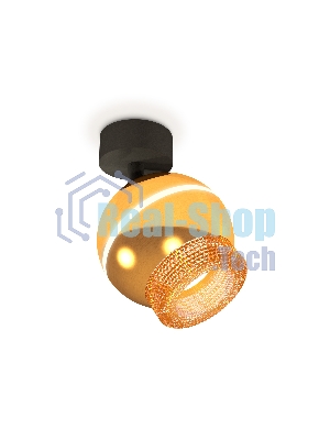 Комплект поворотного светильника Ambrella light XM1105010 PYG/SBK/CF золото желтое полированное/черный песок/кофе MR16 GU5.3 LED 3W 4200K