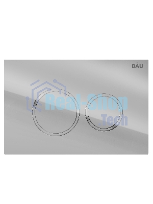 Инсталляция BAU PRO для подвесного унитаза, клавиша смыва BAU Dream для инсталляции, хром