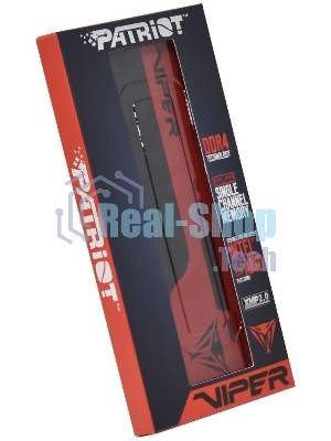 Оперативная память Patriot Viper Elite II, DDR4, 32GB (1x32 GB), 3200 MHz, CL18, DIMM, радиатор, красный, черный
