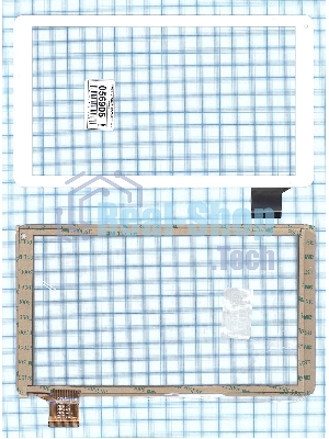 Сенсорное стекло (тачскрин) C145255A1-DRFPC307T-V2.0, белое