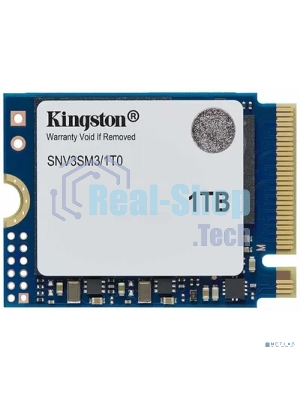 Накопитель SSD Kingston NV3, 1000Gb, M.2(22x30мм), NVMe, PCIe 4.0 x4, 3D TLC, R/W 6000/4000Mb/s, TbW 320, DWPD 0.2 (60 мес)