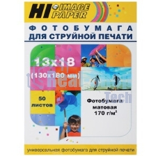 Фотобумага матовая односторонняя (Hi-image paper) 13x18 170 г/м 50 л.