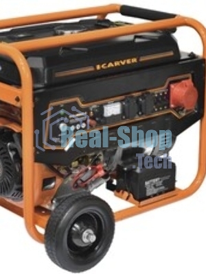 Электрогенератор бензиновый Carver PPG-8000E-3, 6.5 кВт, 78 дБ, 88 кг