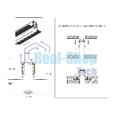 Шинопровод GL1925 BK черный IP20 48V 3000*55*43