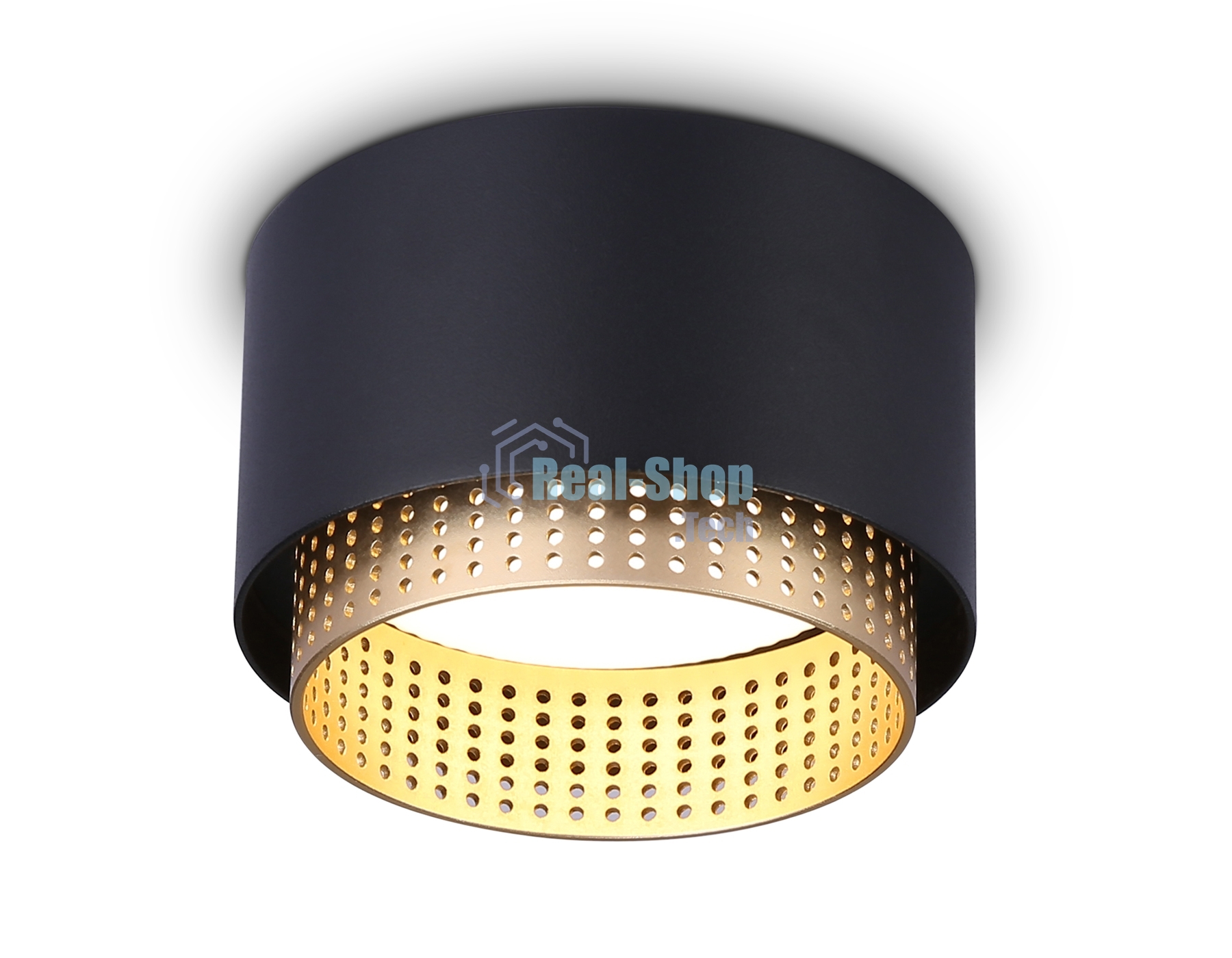 Светильник Ambrella light TN71275 BK/GD черный/золото GX53 max 12W D95*62
