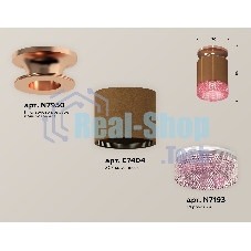Светильник Ambrella Light XS7404142 SCF/PPG/PI кофе песок/золото розовое полированное/розовый MR16 GU5.3 (N7930, C7404, N7193)