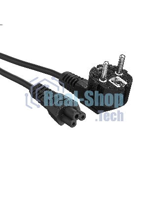 Кабель питания ноутбуков ExeGate Power PC5-3P (Евровилка Schuko->С5) VDE-250V-3*0.5-CU, 6A, 3м