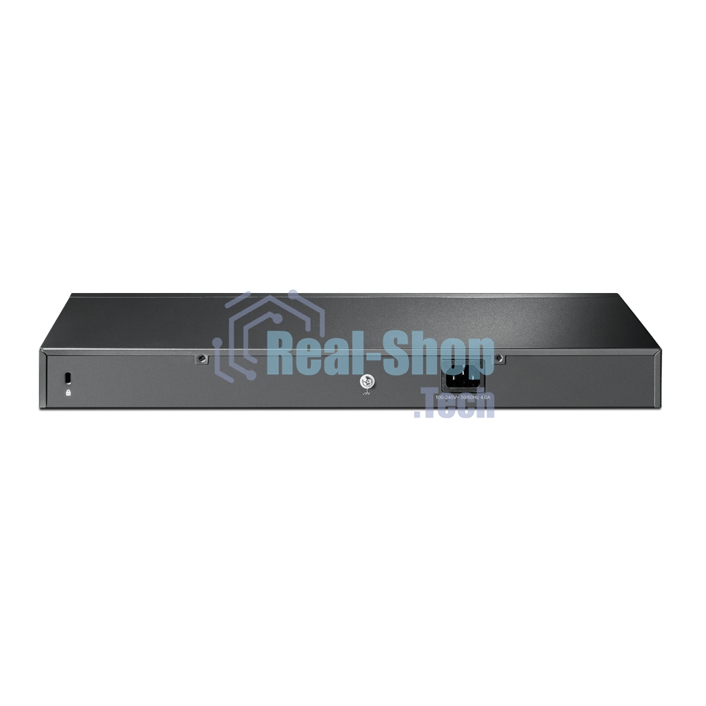 Коммутатор сетевой JetStream 24-port 10/100Mbps + 4-port Gigabit L2 Smart Switch with 24-port PoE+, PoE budget up to 250W, support PoE power management, with abundant L2 features,1U rack mountable, full managed via web UI/CLI/SSH/Telnet/SNMP