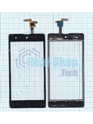 Сенсорное стекло (тачскрин) для Micromax Q349 Canvas Selfie 4, черное