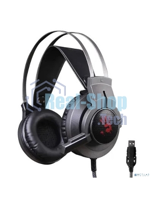 Гарнитура Bloody G437 чёрный, проводная, подсветка