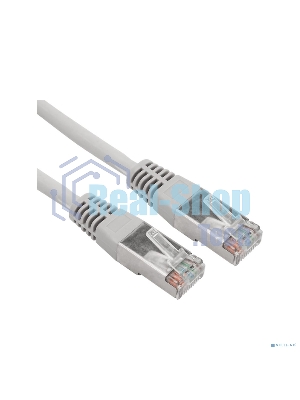 Пaтч-корд F/UTP, Rexant cat. 5e, RJ45-RJ45, экранированный, 24AWG, LSZH, серый, 2м