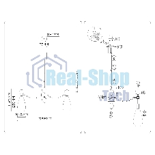 Люстра Ambrella light LH53287/7 BS/CL латунь/прозрачный E14*7 max 40W D815*900