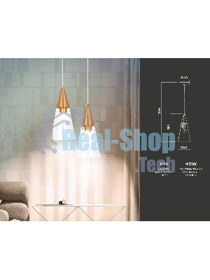 Светильник Ambrella light TR3666 BS/CL латунь/прозрачный E14 max 40W D120*1000