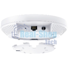 Потолочная точка доступа TP-Link EAP653 AX3000 Ceiling Mount Dual-Band Wi-Fi 6 Access Point, 1 1Gbps RJ45 Port, 574Mbps at2.4 GHz + 2402 Mbps at 5 GHz, 802.3at POE, 2 Internal Antennas