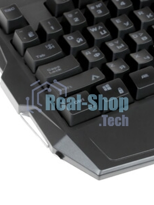 Комплект клавиатура+мышь Qumo Wartime проводной, USB, 3200 DPI, чёрный