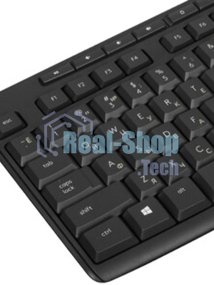 Комплект клавиатура+мышь Logitech MK295 беспроводной, USB, чёрный