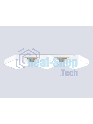 Светильник Ambrella light FL4877/3 WH/WD белый/дерево 54W 3000-6000K 680*200*70 (без ПДУ)