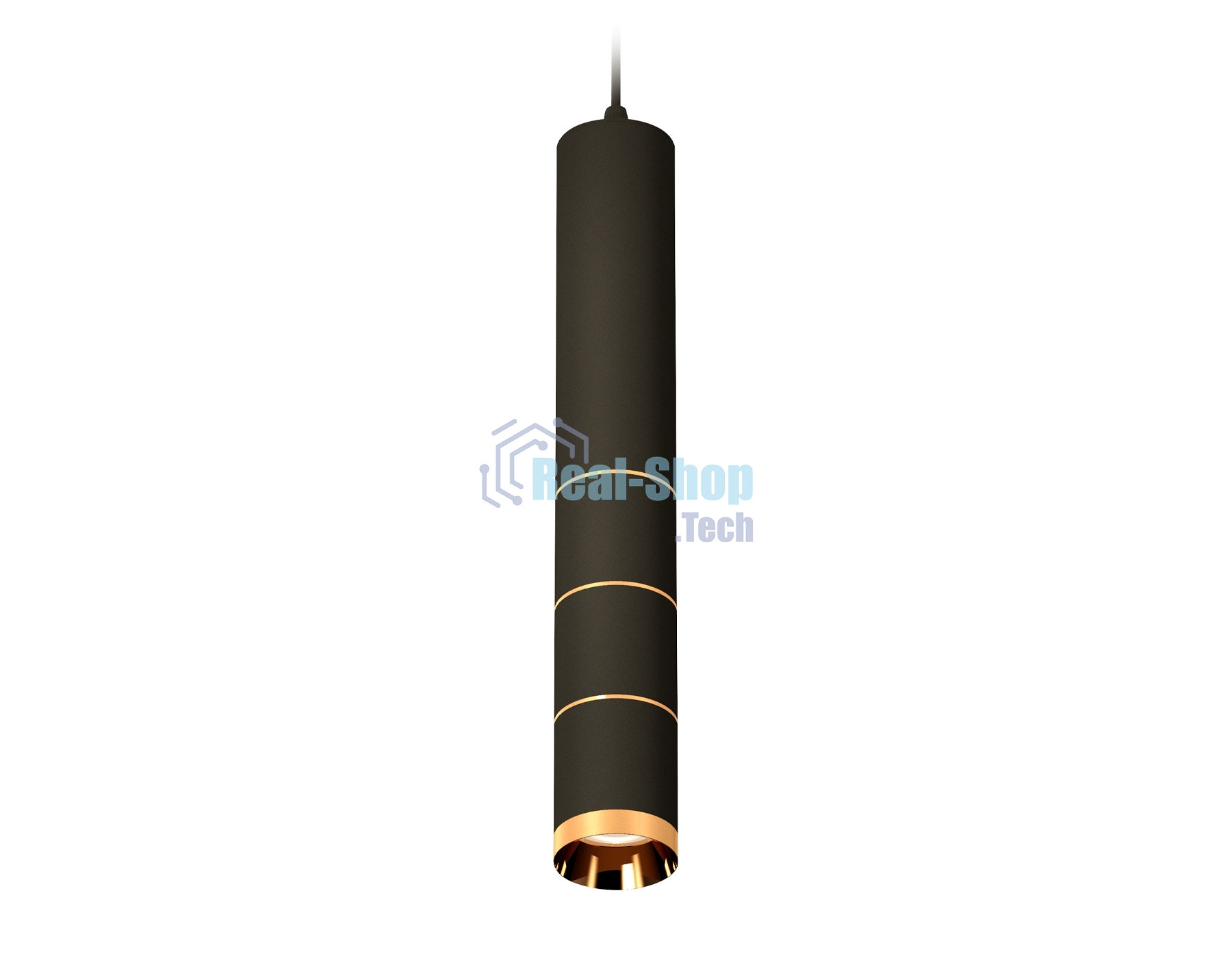 Светильник Ambrella Light XP6302050 SBK/PYG черный песок/золото желтое полированное MR16 GU5.3